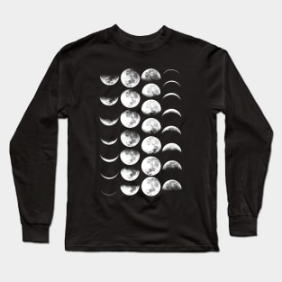 Moon Phases No. 2 Long Sleeve T-Shirt